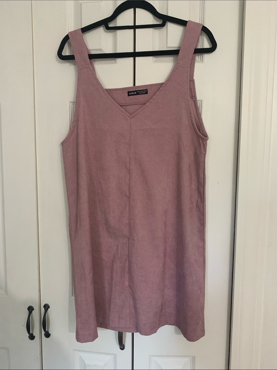 SHEIN Dresses & Skirts - SHEIN Mauve Ribbed V-Neck Tank Dress
